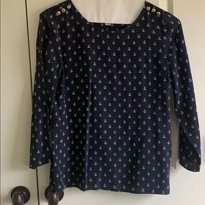 J. Crew 100% Silk Shirt